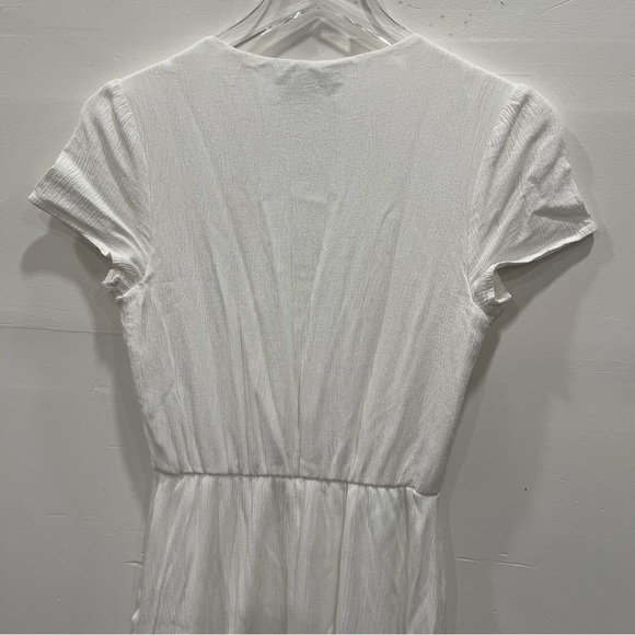 WAYF Nordstrom V-Neck Blouson Midi Dress in White Size Small Blogger Favorite - Picture 12 of 13